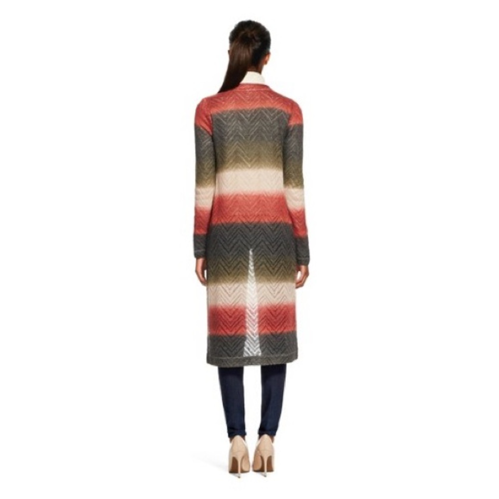 Lightweight Patterned Duster Sweater - Picture 2 of 7